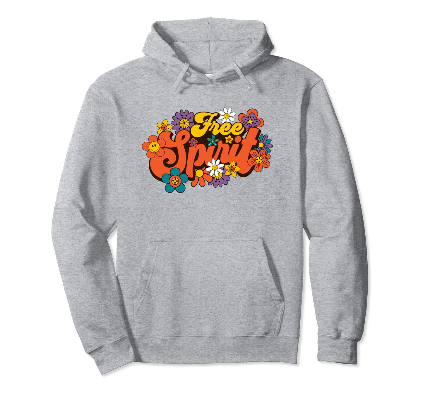 Free Spirit Groovy Summer Vibes Peace Hoodie - Minimalist Print for Adults - T-Shirt, Sweatshirt, Hoodie