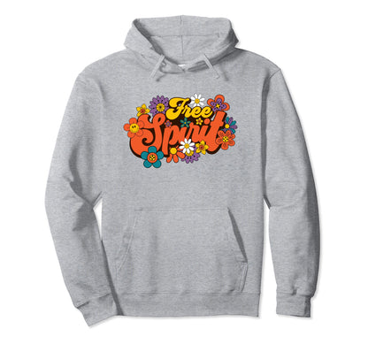 Free Spirit Groovy Summer Vibes Peace Hoodie - Minimalist Print for Adults - T-Shirt, Sweatshirt, Hoodie