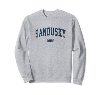 Sandusky Ohio Oh Varsity Sports Sweatshirt - Minimalist Print Men Women - T-Shirt, Sweatshirt, Hoodie
