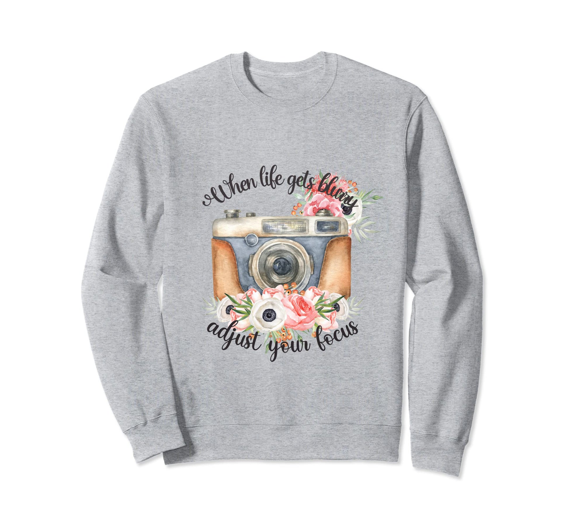 When Lifes Gets Blurry Adjust Your Sweatshirt - Minimalist Print Unisex - T-Shirt, Sweatshirt, Hoodie