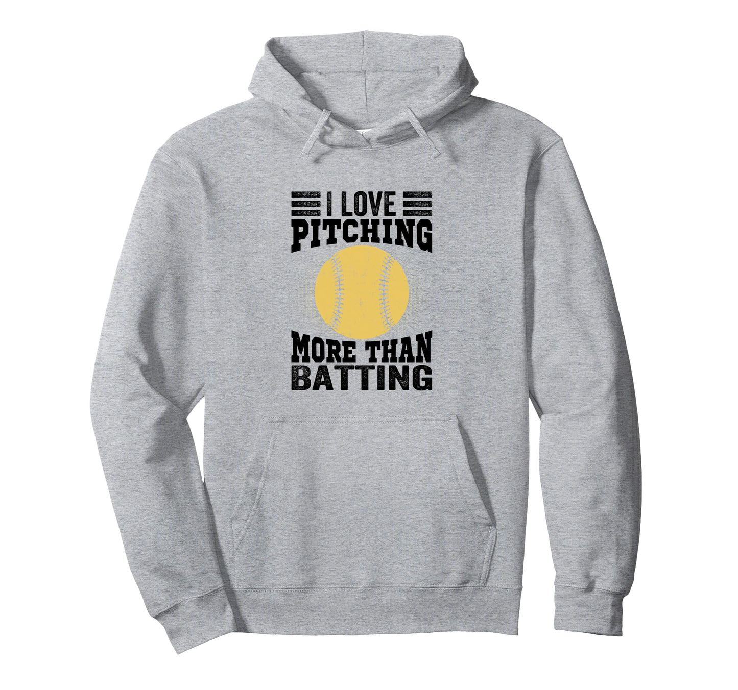 I Love Pitching More Than Batting Funny Hoodie - Graphic Print Unisex - T-Shirt, Sweatshirt, Hoodie