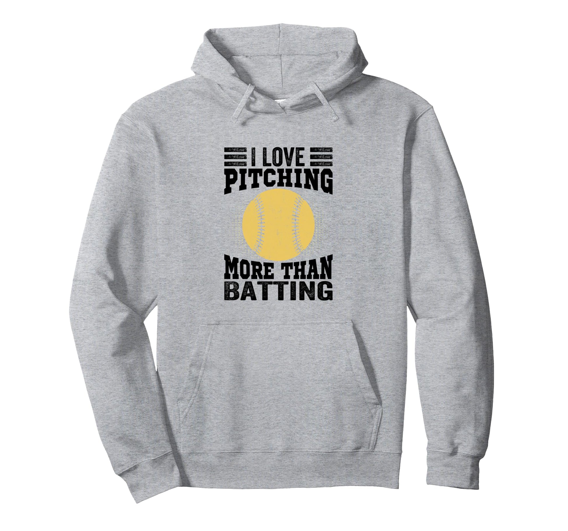 I Love Pitching More Than Batting Funny Hoodie - Graphic Print Unisex - T-Shirt, Sweatshirt, Hoodie