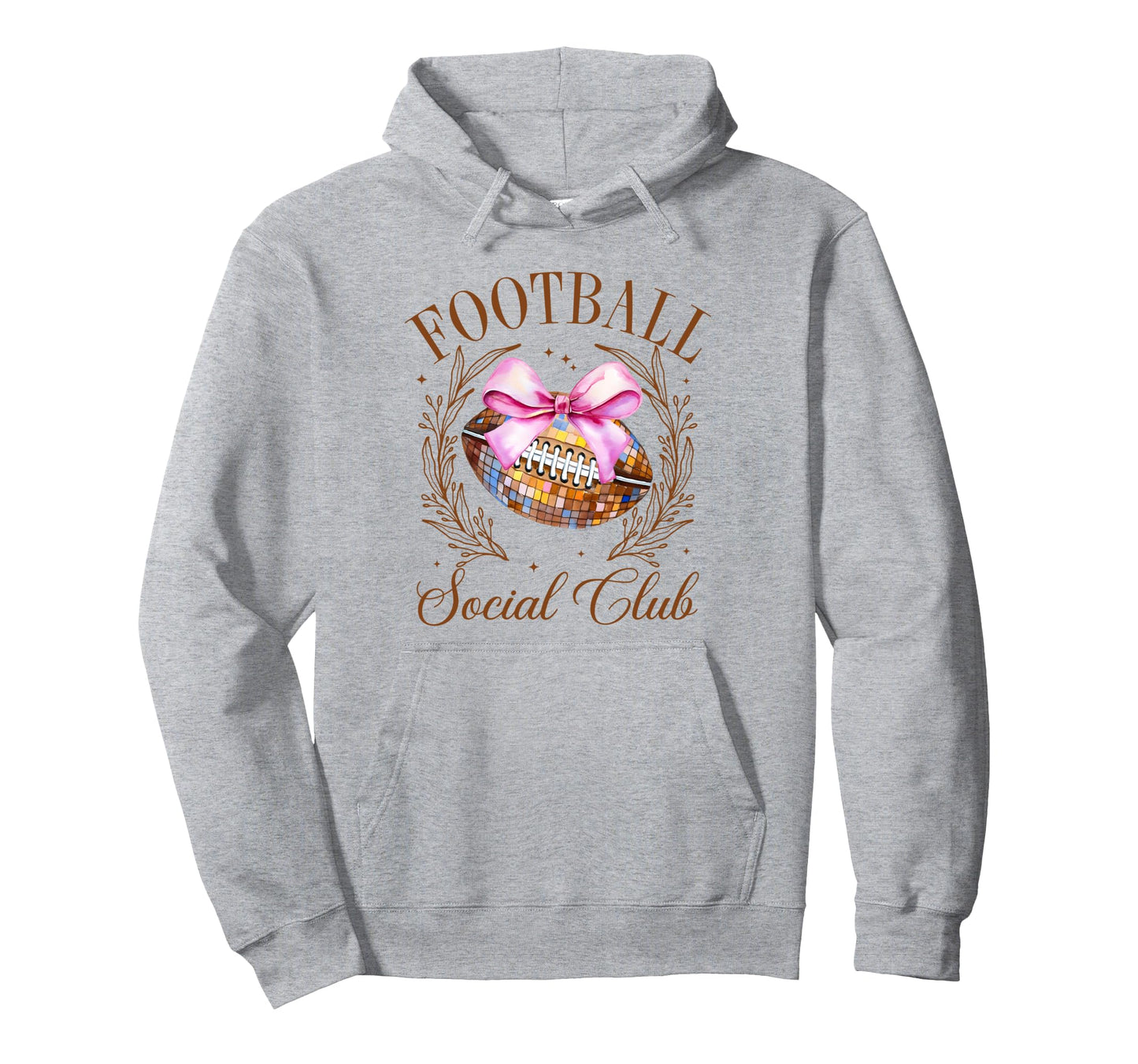 Coquette Football Social Club Football Hoodie - Unique Graphic for Adults - T-Shirt, Sweatshirt, Hoodie