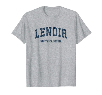 Lenoir North Carolina Nc Varsity T-Shirt - Minimalist Print for Adults - T-Shirt, Sweatshirt, Hoodie