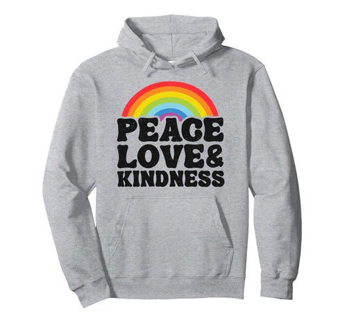 Anti Bullying Rainbow Peace Hippie Hoodie - Custom Art Print Men Women - T-Shirt, Sweatshirt, Hoodie