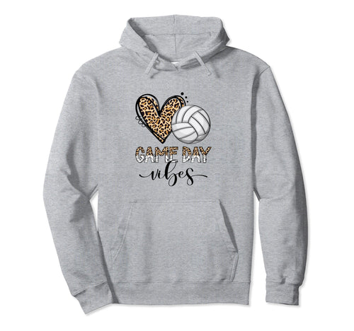 Volleyball Game Day Vibes Volleyball Mom Hoodie - Trendy Graphic Unisex - T-Shirt, Sweatshirt, Hoodie