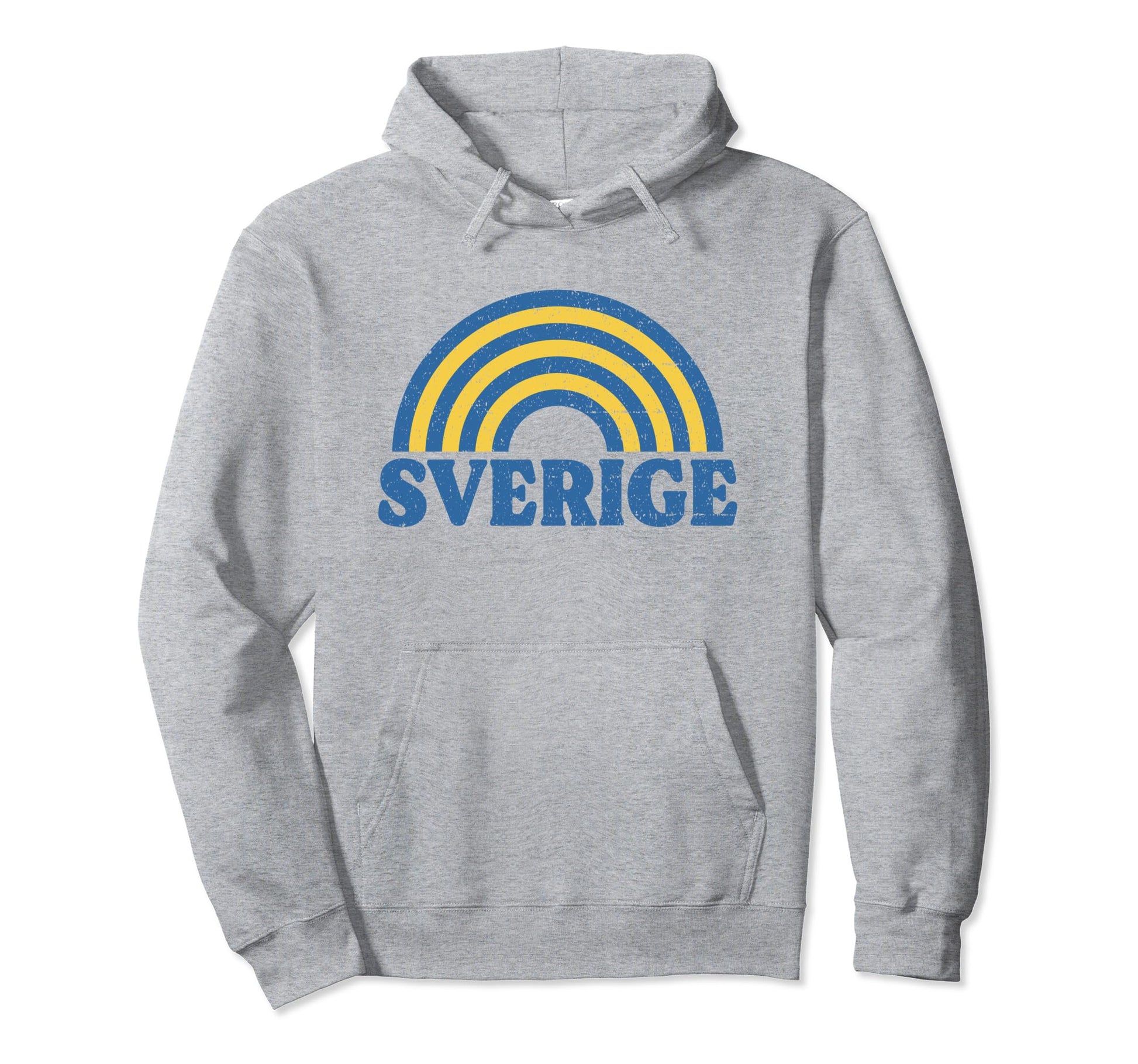 Sverige Flag Rainbow Sweden Swedish Pride Hoodie - Trendy Graphic Men Women - T-Shirt, Sweatshirt, Hoodie