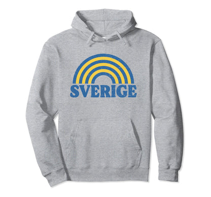 Sverige Flag Rainbow Sweden Swedish Pride Hoodie - Trendy Graphic Men Women - T-Shirt, Sweatshirt, Hoodie