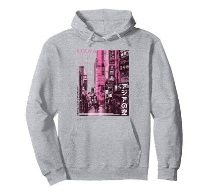 Japanese Aesthetic Streetwear Kanji Hoodie - Trendy Graphic for Adults - T-Shirt, Sweatshirt, Hoodie