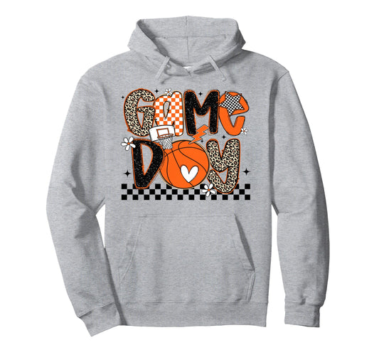 Game Day Basketball Game Day Hoodie - Fun Novelty Design Unisex - T-Shirt, Sweatshirt, Hoodie