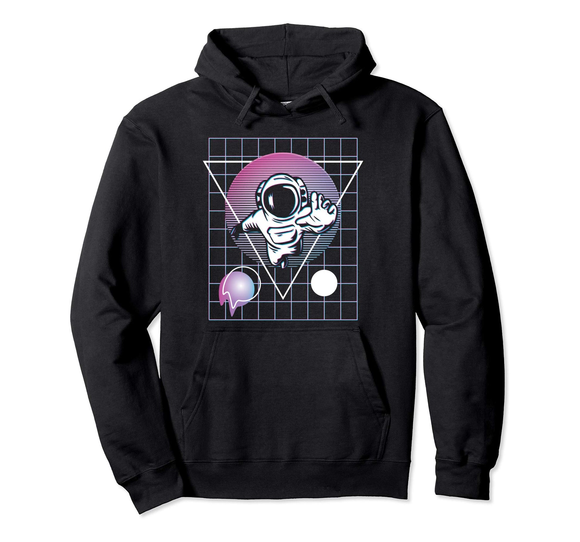 Astronaut Space Vaporwave Retrowave Hoodie - Streetwear Style Men Women - T-Shirt, Sweatshirt, Hoodie