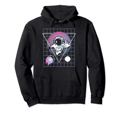 Astronaut Space Vaporwave Retrowave Hoodie - Streetwear Style Men Women - T-Shirt, Sweatshirt, Hoodie