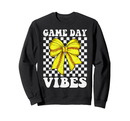 Game Day Vibes Coquette Bow Sweatshirt - Novelty Apparel Men Women - T-Shirt, Sweatshirt, Hoodie