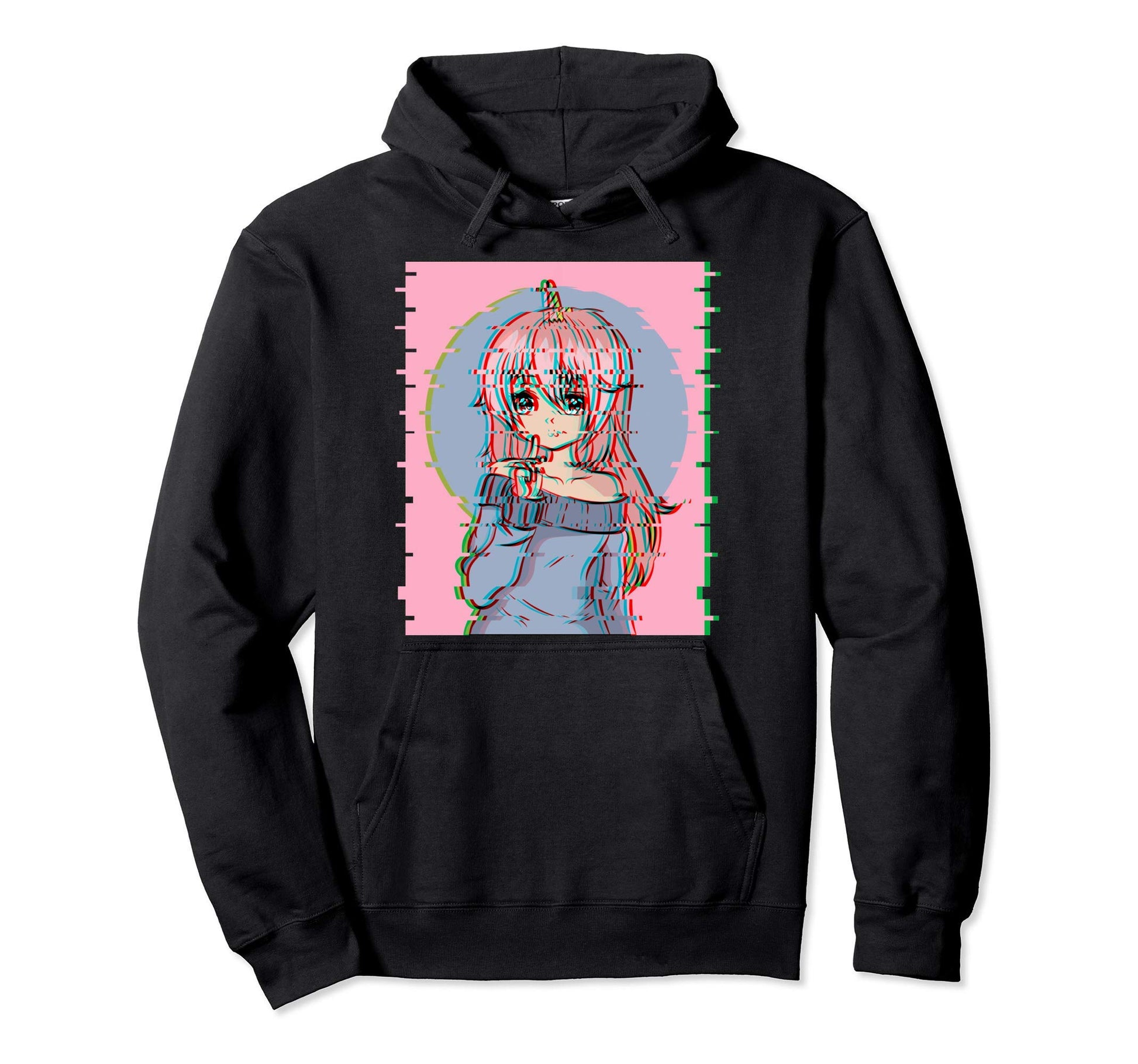 Vaporwave Anime Unicorn Kawaii Aesthetic Hoodie - Graphic Print for Adults - T-Shirt, Sweatshirt, Hoodie