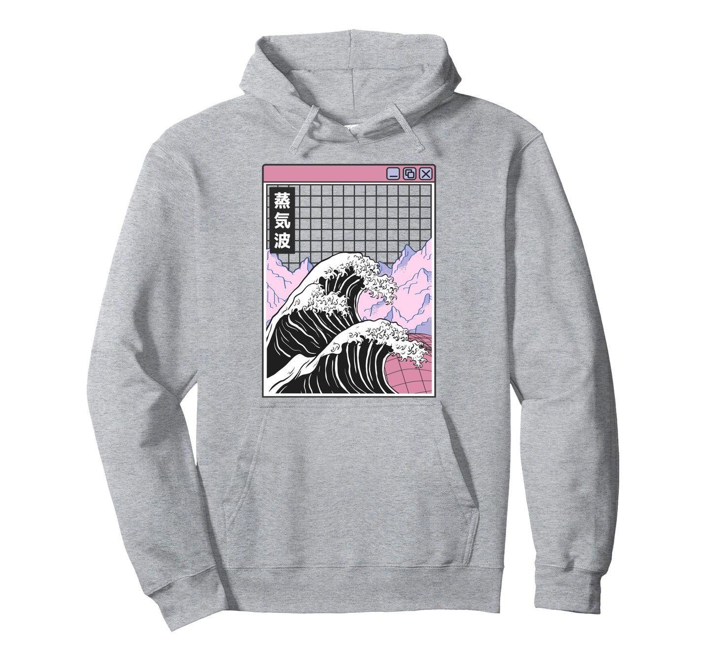Kanagawa Wave Japan Digital Landscape Hoodie - Streetwear Style for Adults - T-Shirt, Sweatshirt, Hoodie