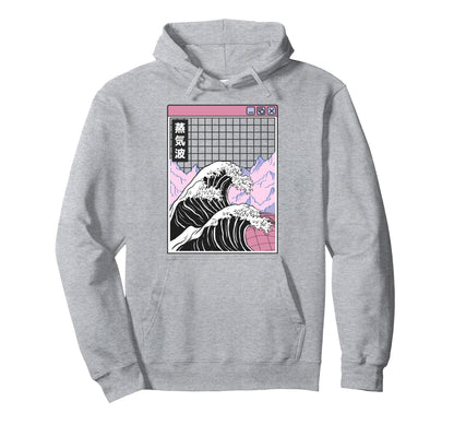 Kanagawa Wave Japan Digital Landscape Hoodie - Streetwear Style for Adults - T-Shirt, Sweatshirt, Hoodie
