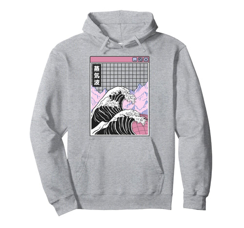 Kanagawa Wave Japan Digital Landscape Hoodie - Streetwear Style for Adults - T-Shirt, Sweatshirt, Hoodie