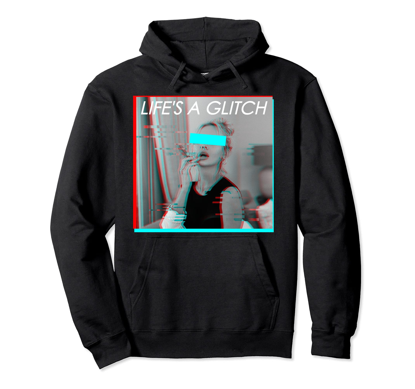 Life Is Glitch Soft Grunge Aesthetic Hoodie - Trendy Graphic Unisex - T-Shirt, Sweatshirt, Hoodie