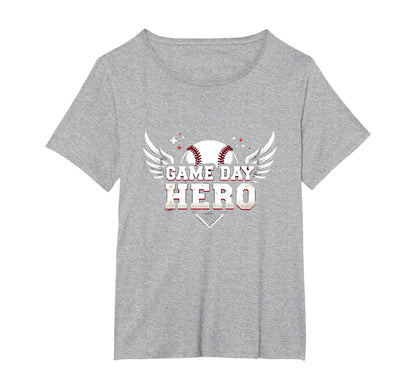 Baseball Dad Game Day Hero Proud Father T-Shirt - Aesthetic Graphic Unisex - T-Shirt, Sweatshirt, Hoodie