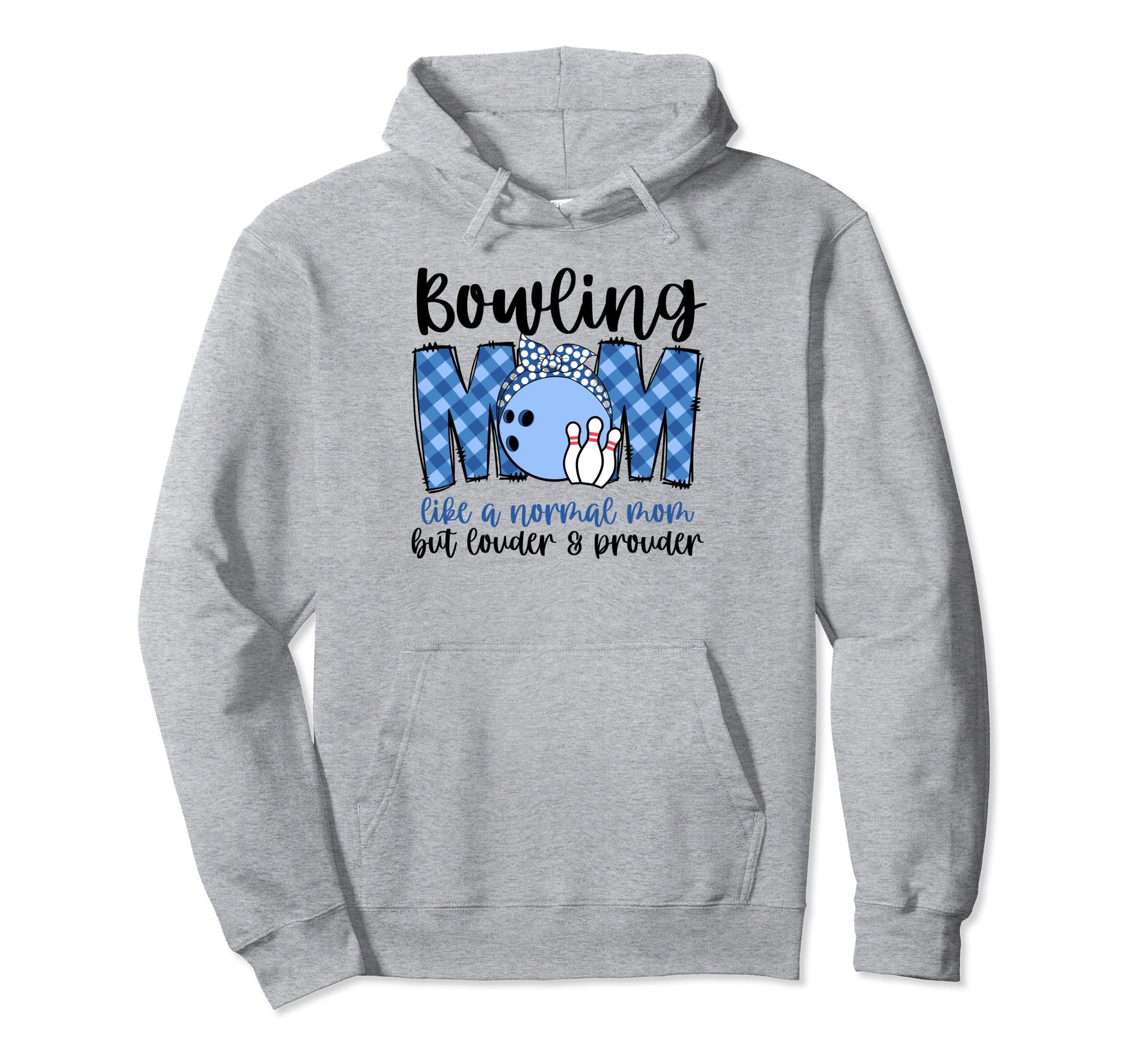 Bowling Mom Like Normal Mom Game Day Mom Hoodie - Trendy Graphic Unisex - T-Shirt, Sweatshirt, Hoodie
