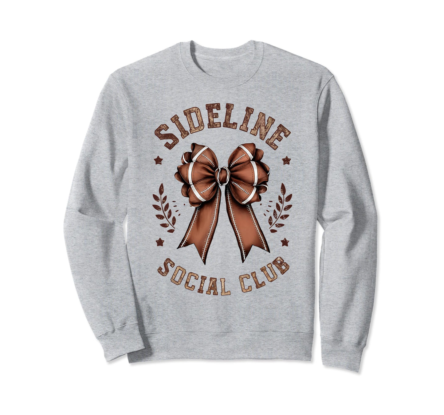 Womens Moms Coquette Bow Football Lover Sweatshirt - Graphic Print Unisex - T-Shirt, Sweatshirt, Hoodie