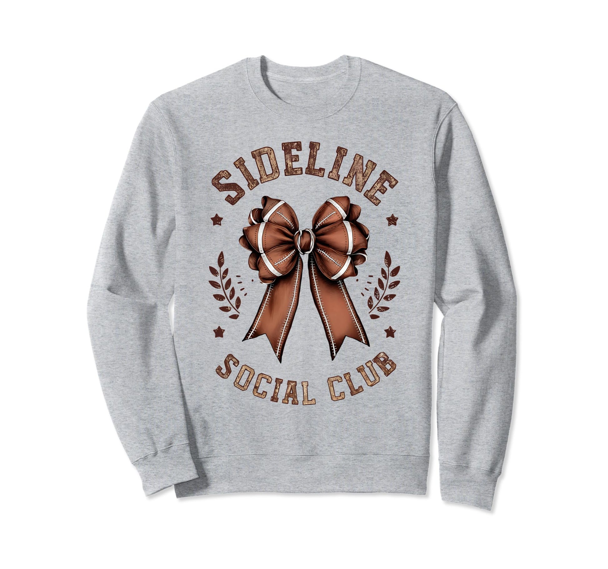 Womens Moms Coquette Bow Football Lover Sweatshirt - Graphic Print Unisex - T-Shirt, Sweatshirt, Hoodie