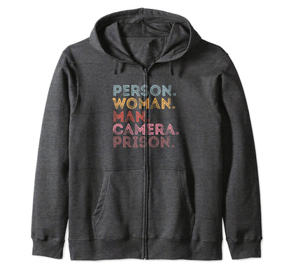 Person Camera Prison Tess Hoodie - Fun Novelty Design Men Women - T-Shirt, Sweatshirt, Hoodie