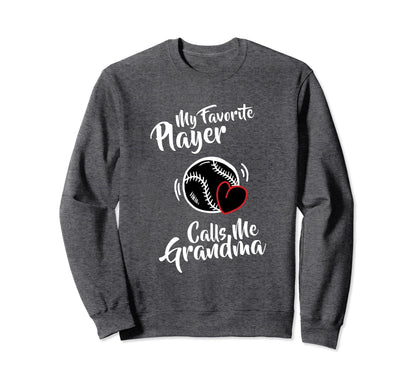 My Favorite Baseball Player Calls Sweatshirt - Minimalist Print Men Women - T-Shirt, Sweatshirt, Hoodie