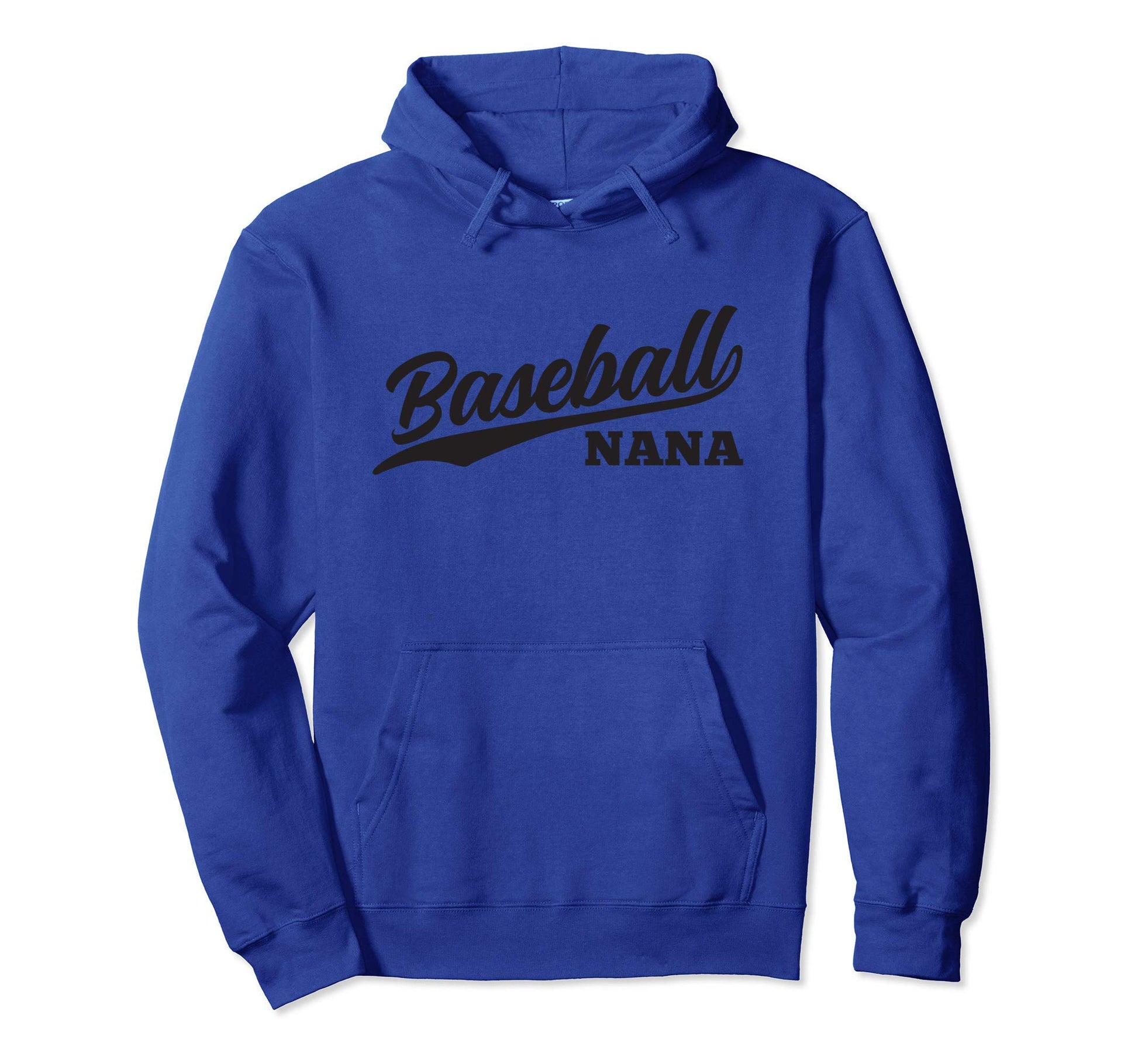 Baseball Nana 1970S Cursive Font Hoodie - Novelty Apparel Men Women - T-Shirt, Sweatshirt, Hoodie
