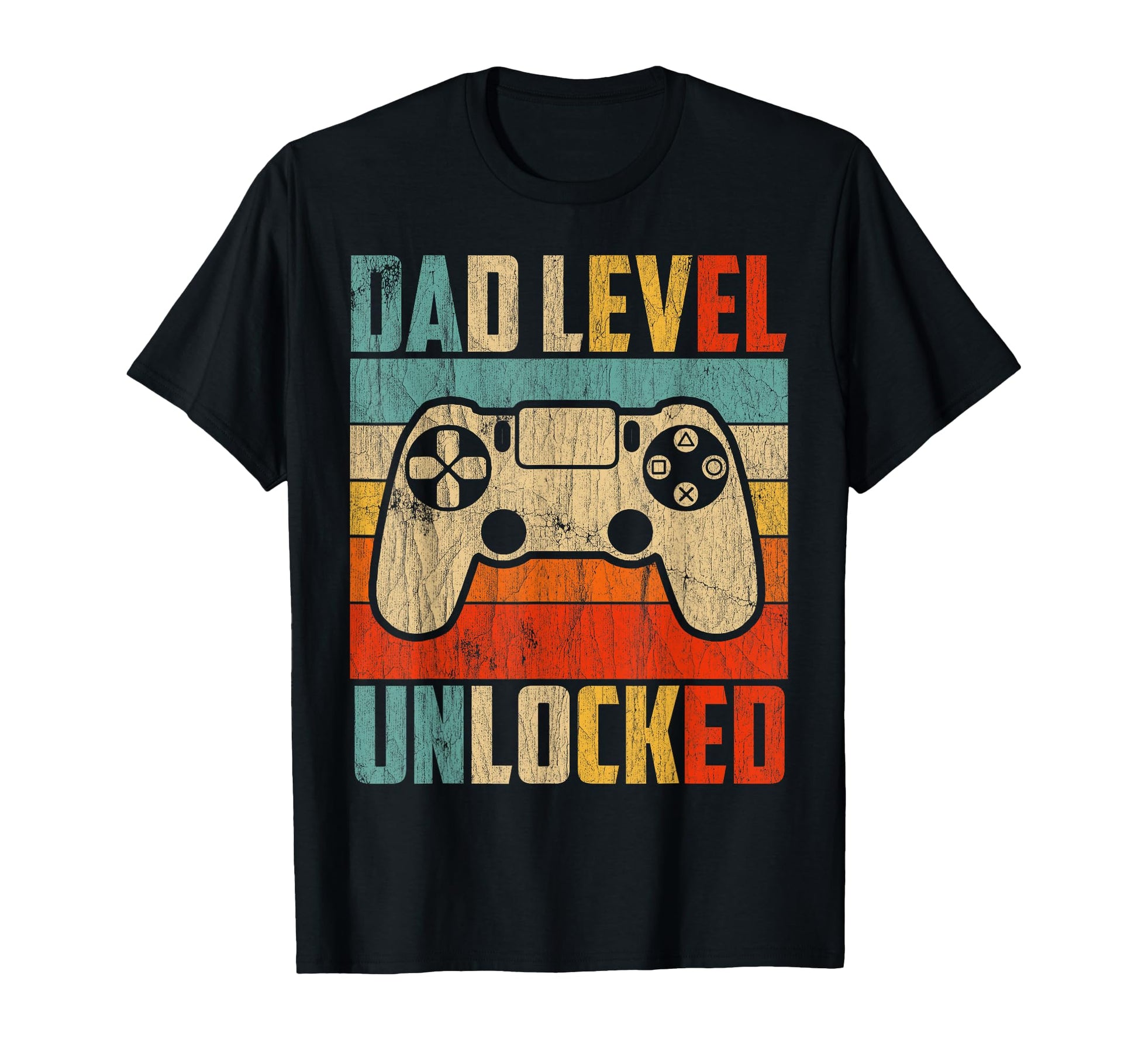 Dad Level Unlocked Video Game Gaming T-Shirt - Casual Everyday Wear Unisex - T-Shirt, Sweatshirt, Hoodie