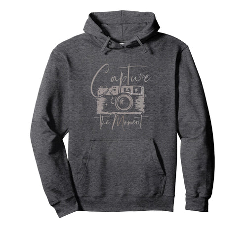 Capture Moment Photography Camera Lens Hoodie - Streetwear Style Unisex - T-Shirt, Sweatshirt, Hoodie