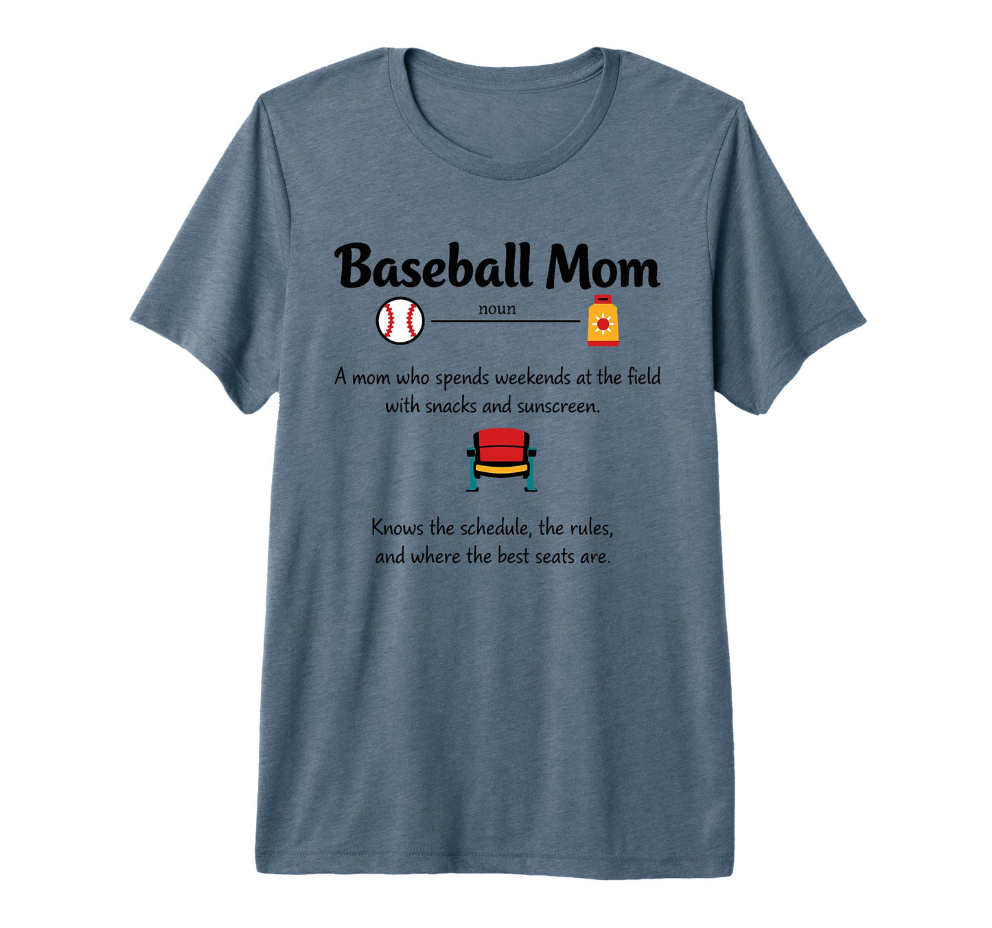 Baseball Mom Definition Gifts Mothers T-Shirt - Novelty Apparel Men Women - T-Shirt, Sweatshirt, Hoodie