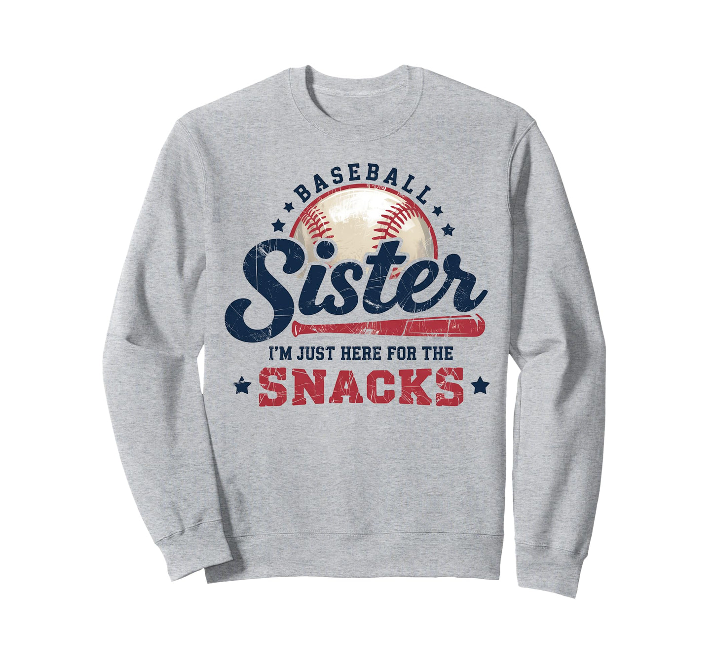 Funny Game Day Baseball Sister Sweatshirt - Casual Everyday Wear Men Women - T-Shirt, Sweatshirt, Hoodie