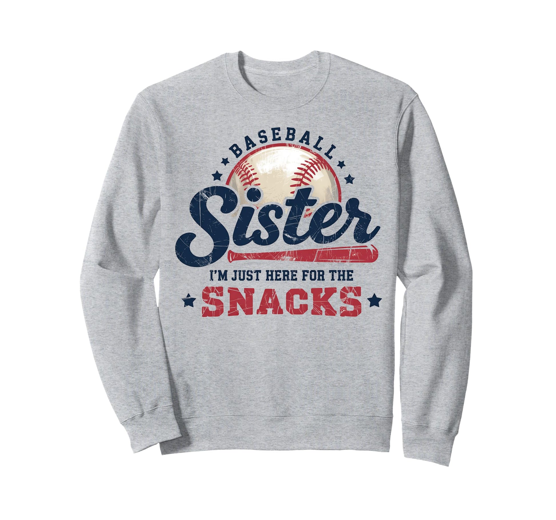 Funny Game Day Baseball Sister Sweatshirt - Casual Everyday Wear Men Women - T-Shirt, Sweatshirt, Hoodie