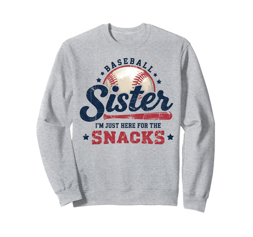 Funny Game Day Baseball Sister Sweatshirt - Casual Everyday Wear Men Women - T-Shirt, Sweatshirt, Hoodie