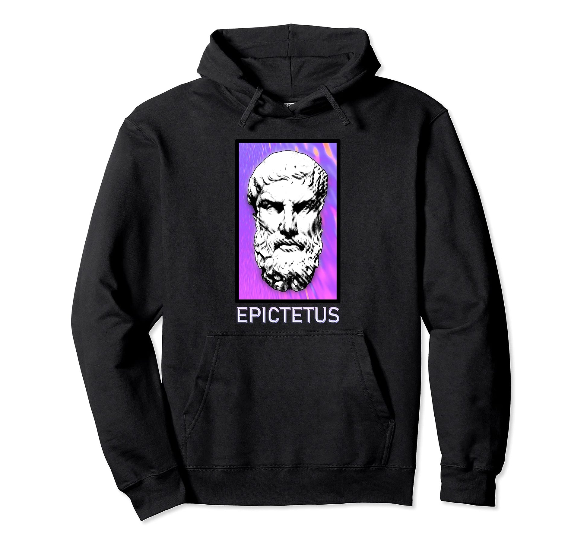 Epictetus Greek Stoic Aesthetic Vaporwave Hoodie - Unique Graphic Men Women - T-Shirt, Sweatshirt, Hoodie