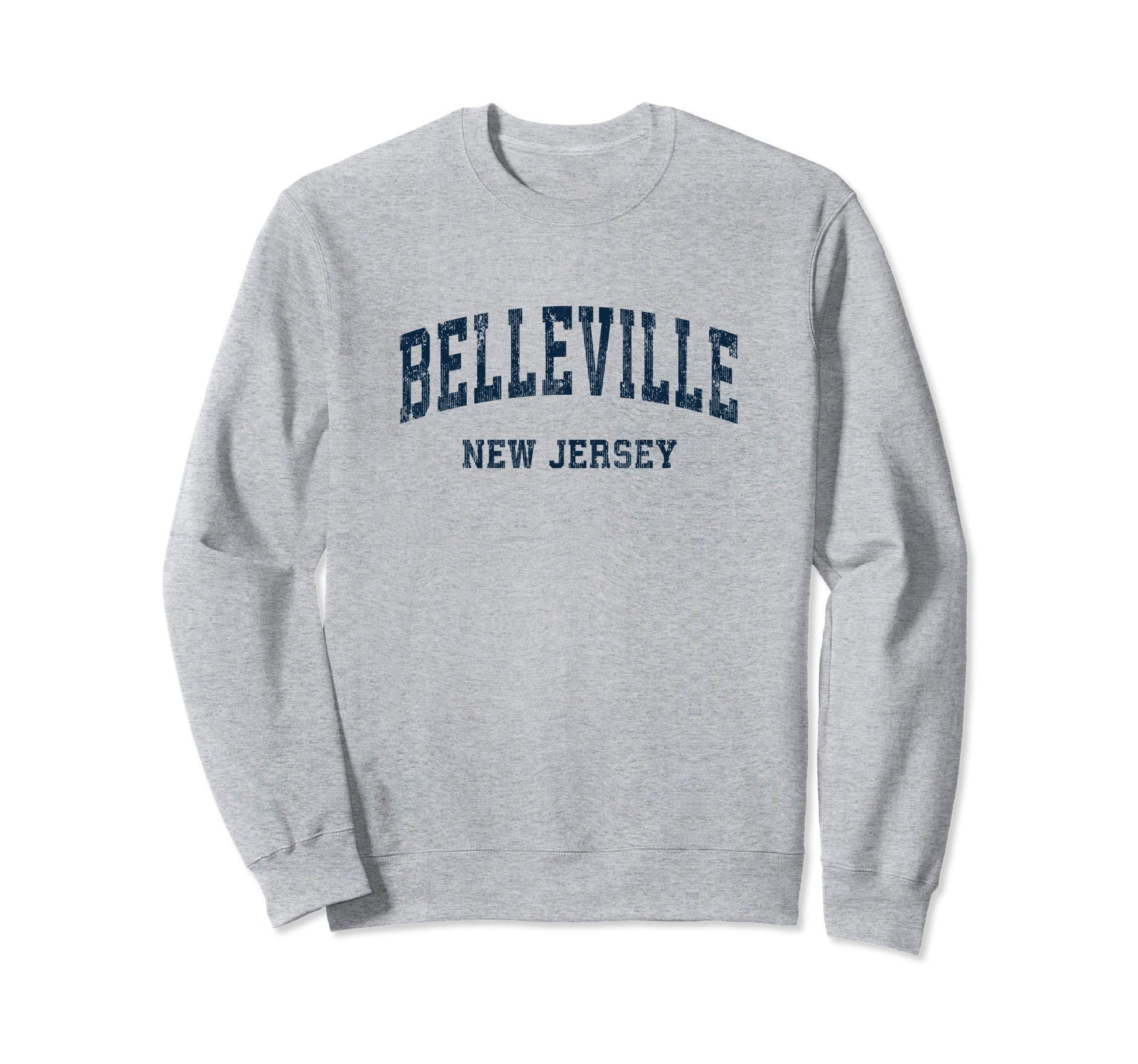 Belleville New Jersey Nj Varsity Sweatshirt - Minimalist Print Men Women - T-Shirt, Sweatshirt, Hoodie