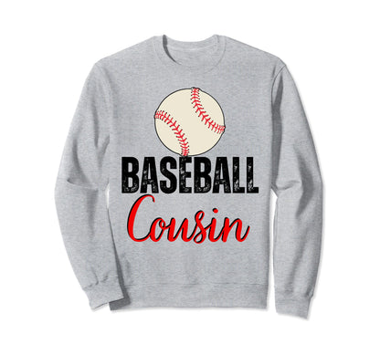 Baseball Cousin Family Matching Sweatshirt - Aesthetic Graphic Men Women - T-Shirt, Sweatshirt, Hoodie