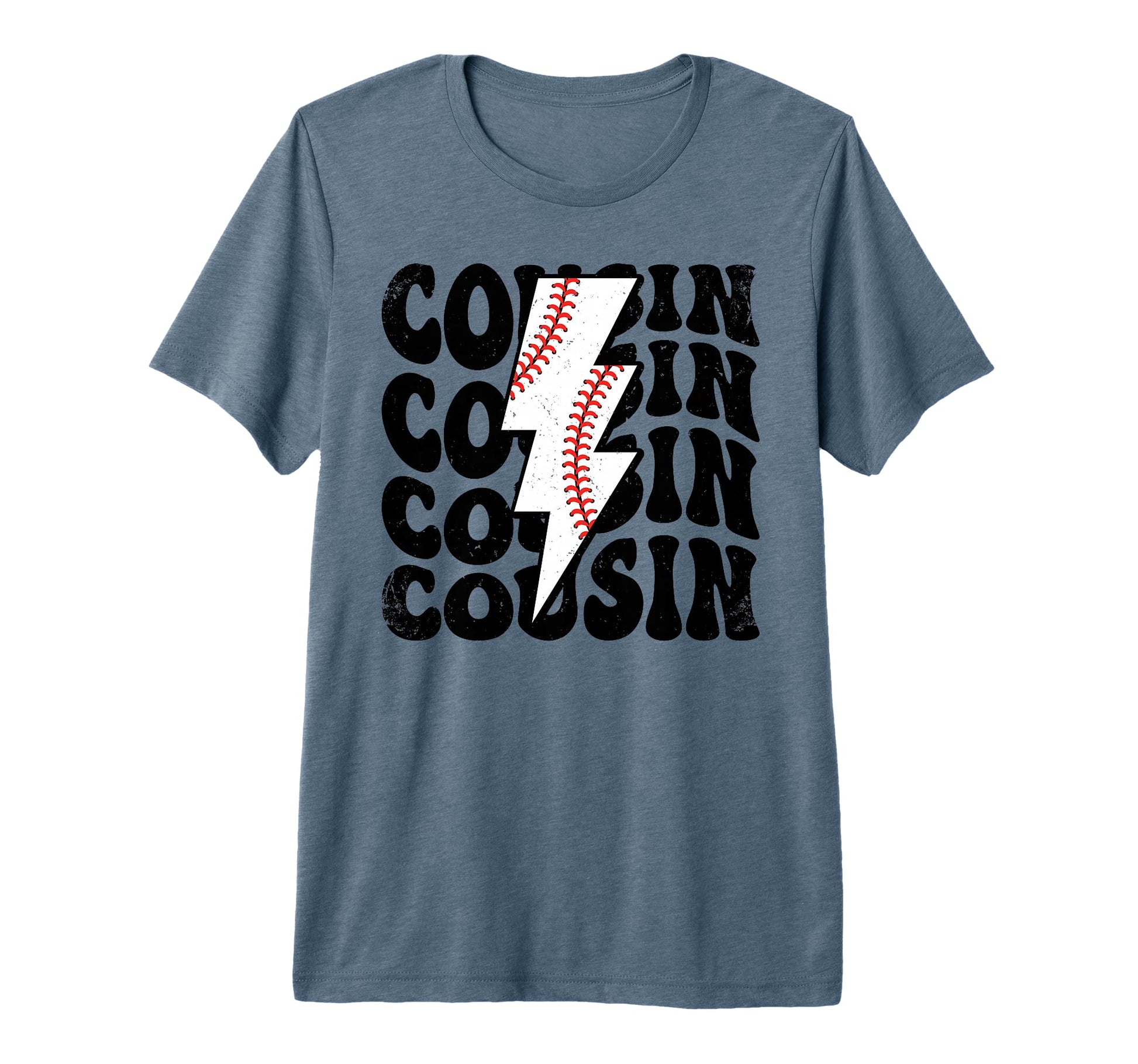 Lightning Groovy Proud Baseball Cousin T-Shirt - Unique Graphic Unisex - T-Shirt, Sweatshirt, Hoodie