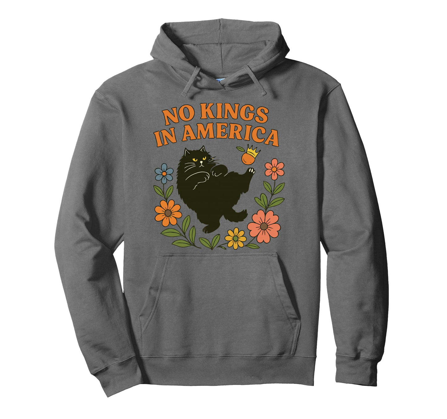 No Kings America We People Boho Floral Hoodie - Novelty Apparel Men Women - T-Shirt, Sweatshirt, Hoodie