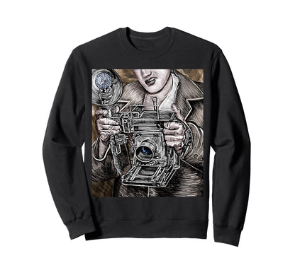 View Camera 4X5 Film Photographer Sweatshirt - Custom Art Print Men Women - T-Shirt, Sweatshirt, Hoodie