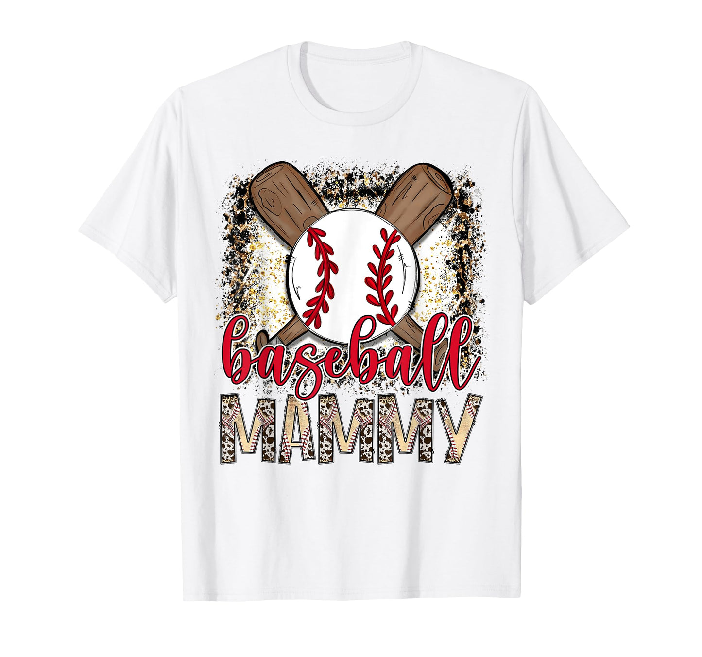 Baseball Mammy Leopard Proud Ball T-Shirt - Aesthetic Graphic Men Women - T-Shirt, Sweatshirt, Hoodie