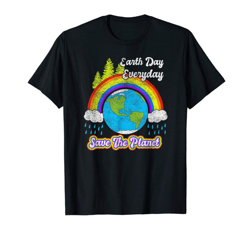 Save Planet Rainbow 2021 Earth Day T-Shirt - Fun Novelty Design Unisex - T-Shirt, Sweatshirt, Hoodie