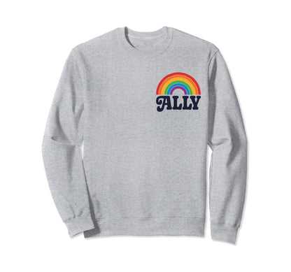 Lgbtq Ally Pocket Gay Pride Lgbt Sweatshirt - Graphic Print for Adults - T-Shirt, Sweatshirt, Hoodie