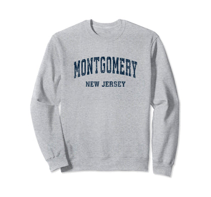 Montgomery New Jersey Nj Varsity Sweatshirt - Custom Art Print Unisex - T-Shirt, Sweatshirt, Hoodie
