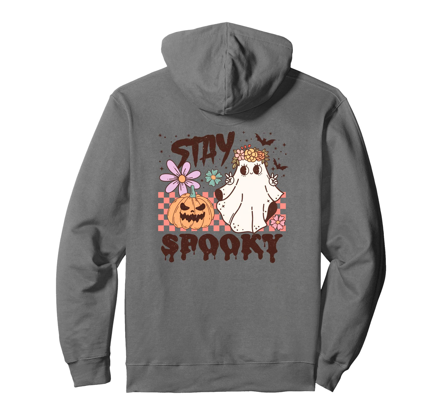 Halloween Stay Spooky Rainbow Hoodie - Casual Everyday Wear for Adults - T-Shirt, Sweatshirt, Hoodie
