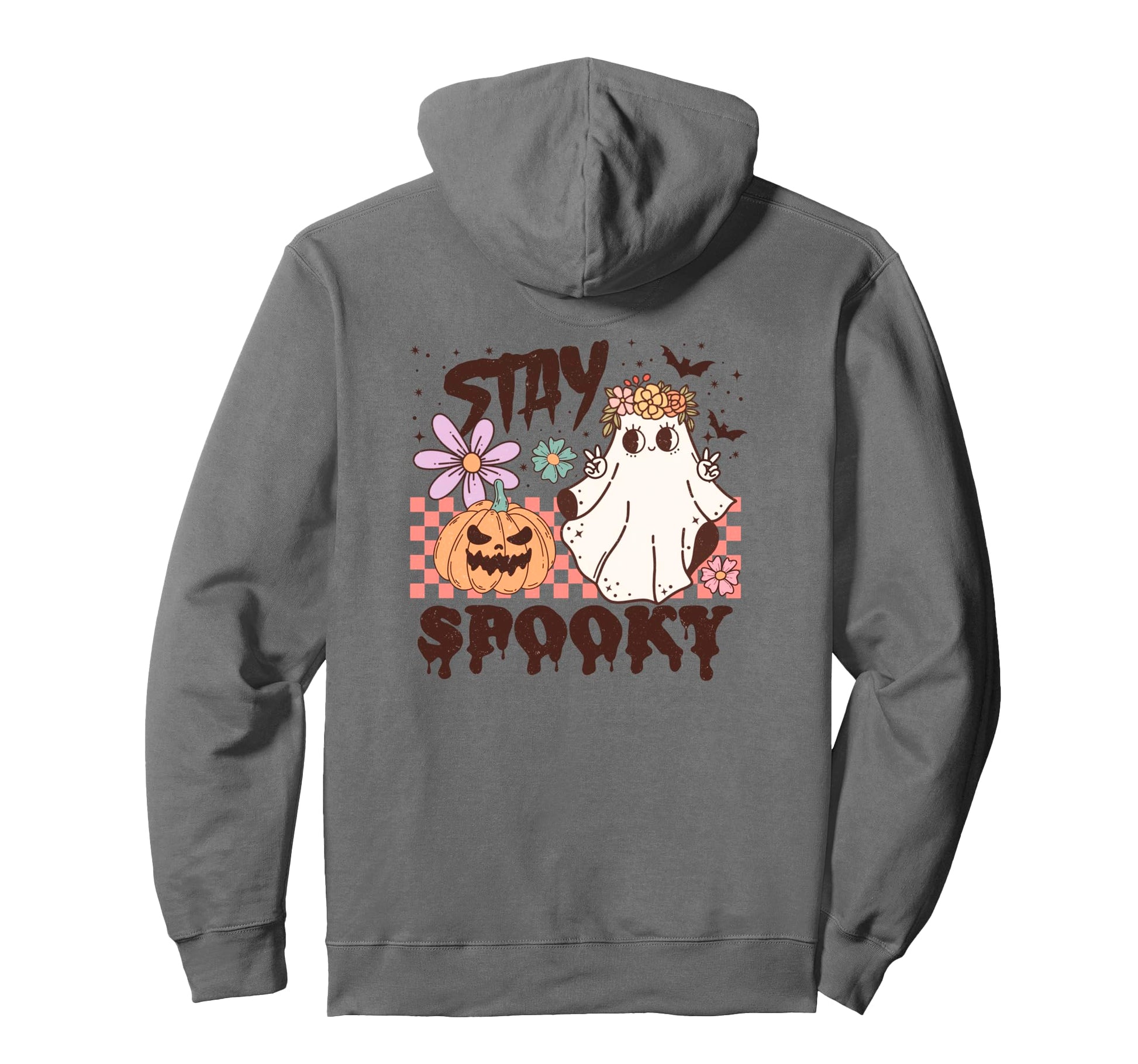 Halloween Stay Spooky Rainbow Hoodie - Casual Everyday Wear for Adults - T-Shirt, Sweatshirt, Hoodie