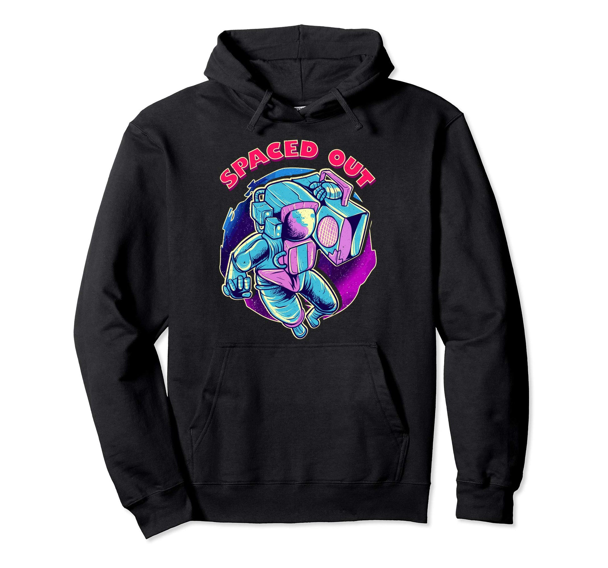 Spaced Out Vaporwave Aesthetic Space Hoodie - Streetwear Style Unisex - T-Shirt, Sweatshirt, Hoodie