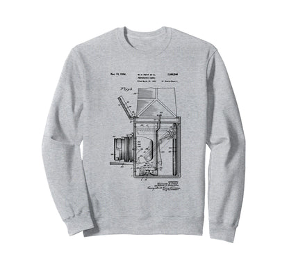 Camera Photographic Patent 1934 Sweatshirt - Custom Art Print Men Women - T-Shirt, Sweatshirt, Hoodie
