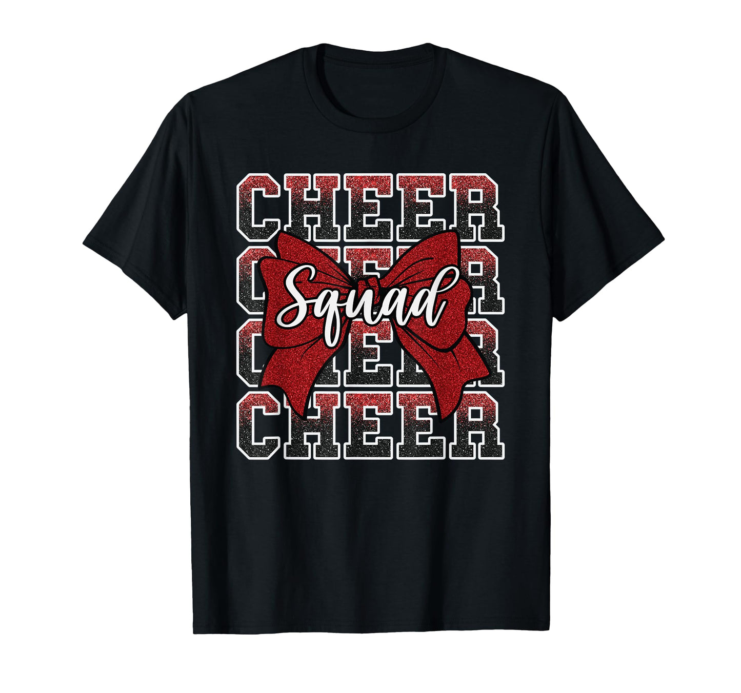 Red Cheer Squad Funny Sport T-Shirt - Fun Novelty Design Men Women - T-Shirt, Sweatshirt, Hoodie